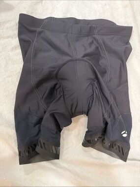 Women's Performance Bike Shorts in Black with Subtle Logo